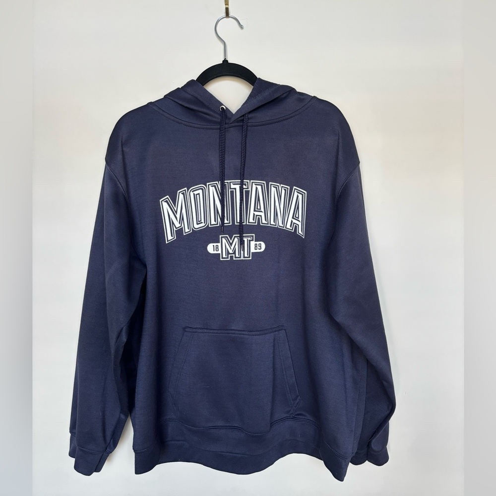 MV Sport Navy Hoodie with Montana Print